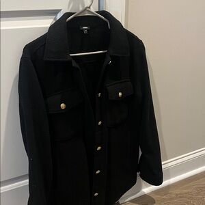 Express Women’s Black Shirt Jacket